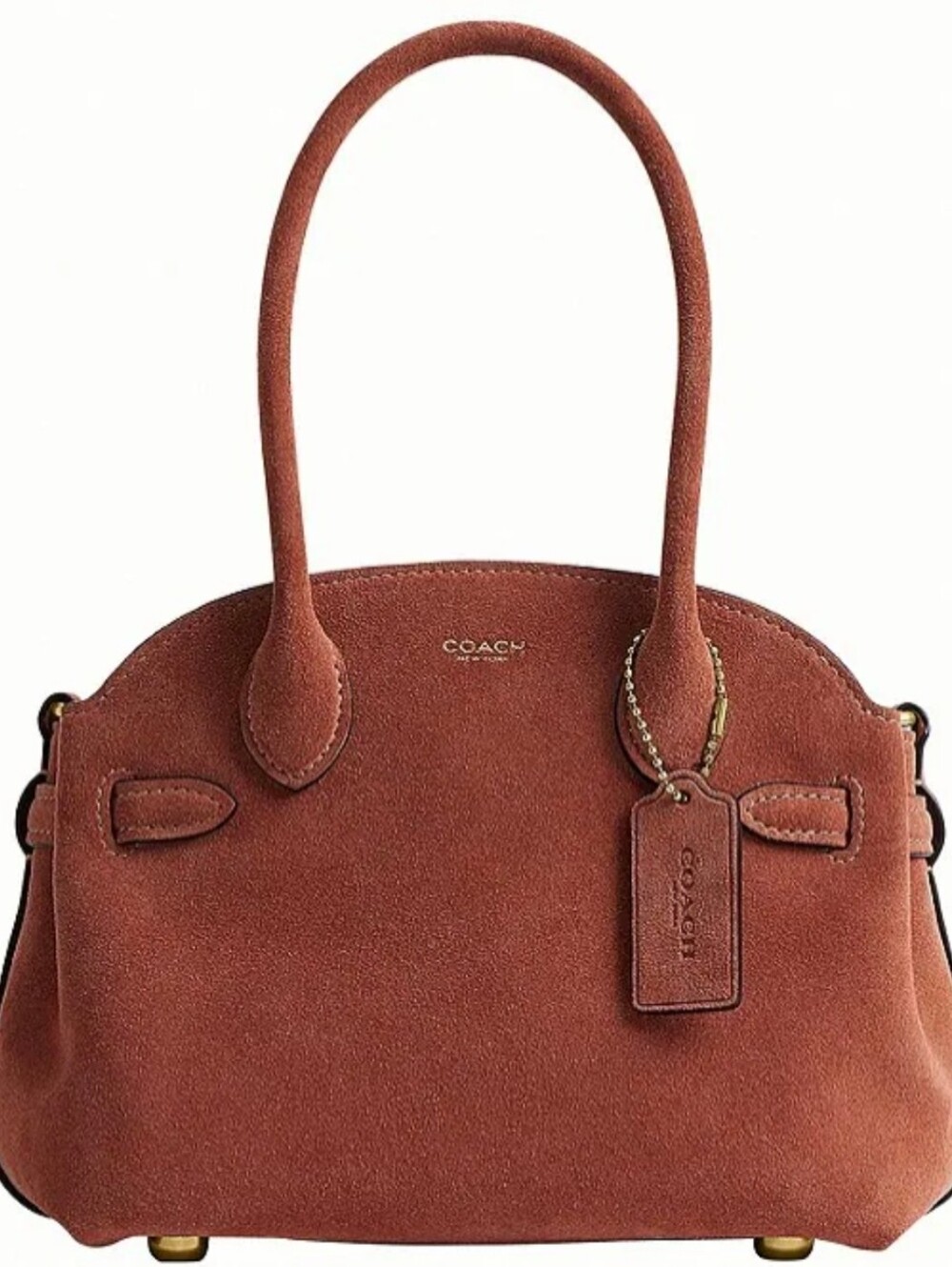 Coach Suede Soft Empire 21 Small Handle Satchel Bag
